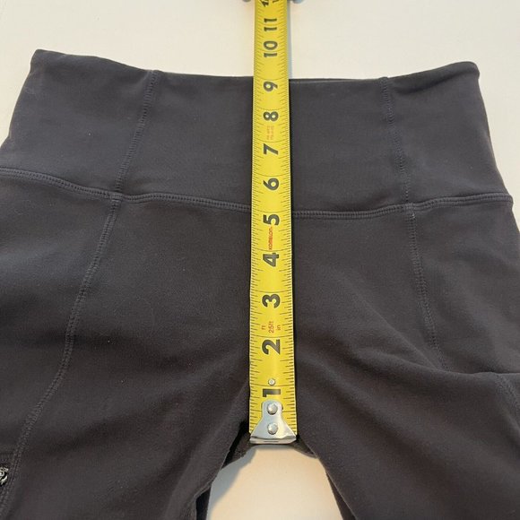 2017 Dark Gray Athleta Leggings Side Zipper Pockets Yoga Workout Women Size XS - Picture 15 of 15